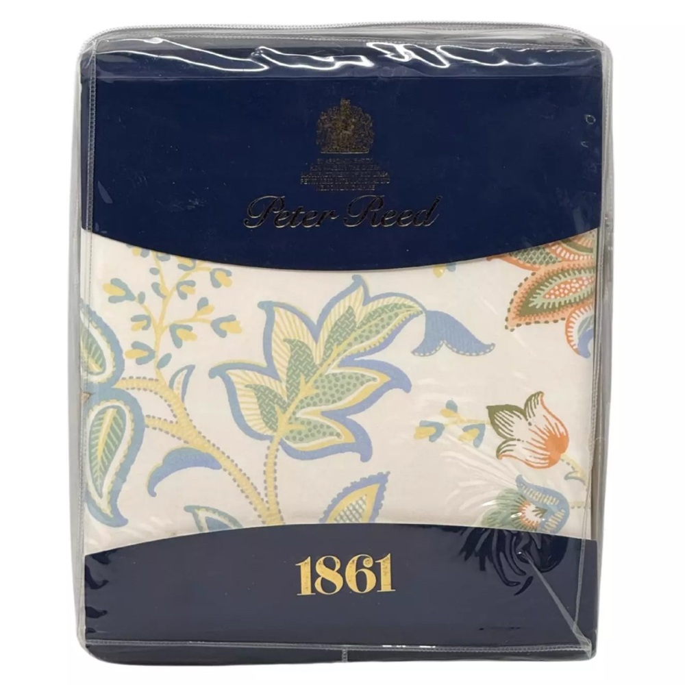 Peter Reed England Double / FULL Chic Ellery Cotton Percale Duvet Cover Set NEW